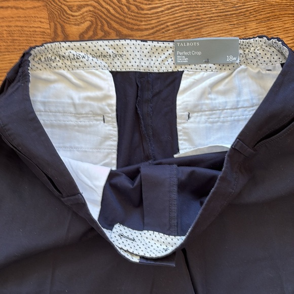 Talbots Perfect Crop Pants in Indigo Blue Size 18W - Picture 6 of 12